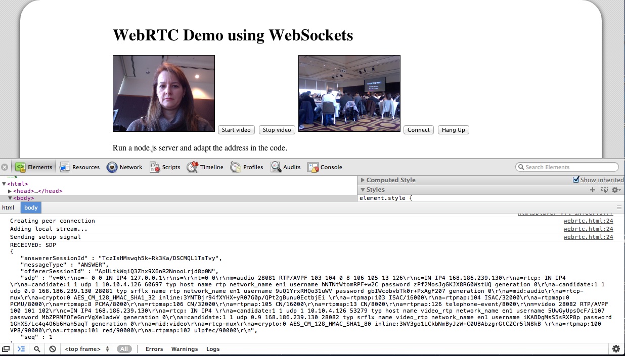 WebRTC demo